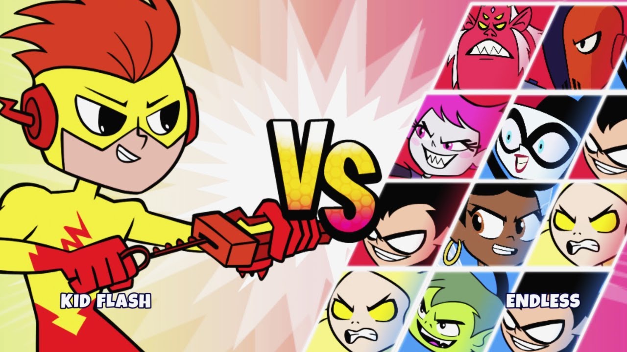 Facing Kid Flash - Teen Titans Go: Jump Jousts 2 [Cartoon Network Games]
