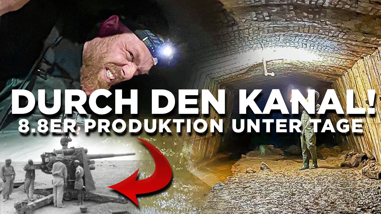 Geheime Bunkerfabrik entdeckt – Hier entstand die 8,8-Flak unter Tage!