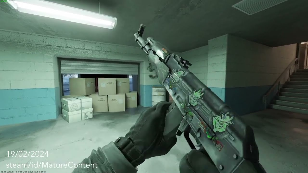 AK-47 | Emerald Pinstripe FN w G2 Esports Krakow 2017 (Holos) CS2