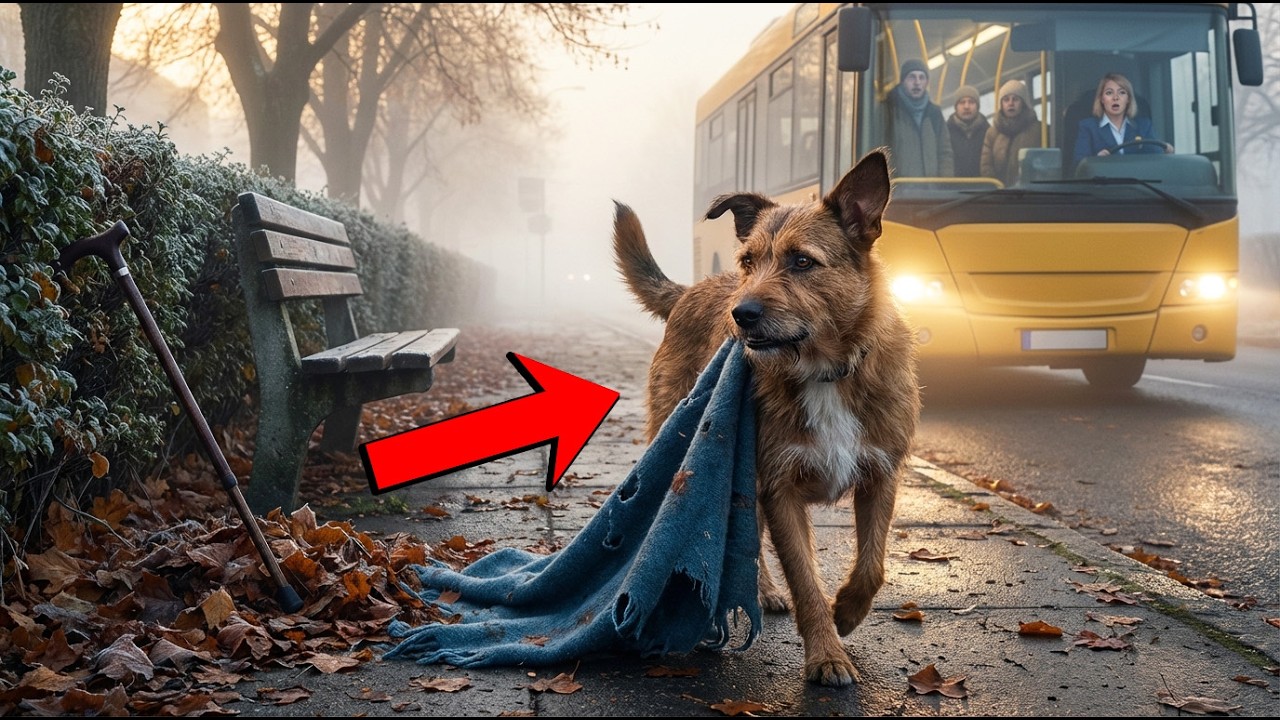 A Dog Kept Dragging the Same Blanket to the Bus Stop—Then One Morning, They Finally Saw Who Was For