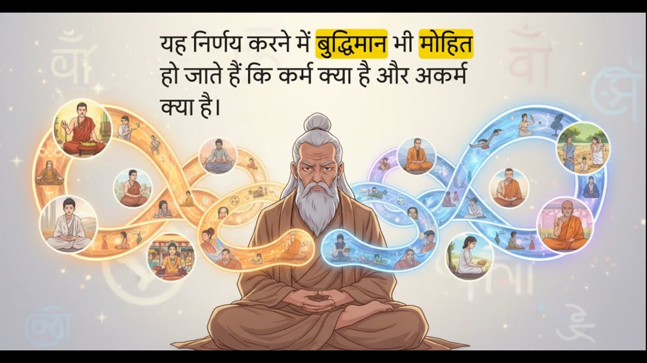 श्रीमद् भगवद् गीता अध्याय 4 - ज्ञान कर्म संन्यासयोग (दिव्य ज्ञान) | Shrimad Bhagwad Geeta 4 Hindi