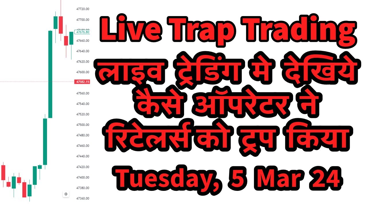 Live Trading Bank nifty with Trap Trading Strategy and Logic |  05 Mar  24