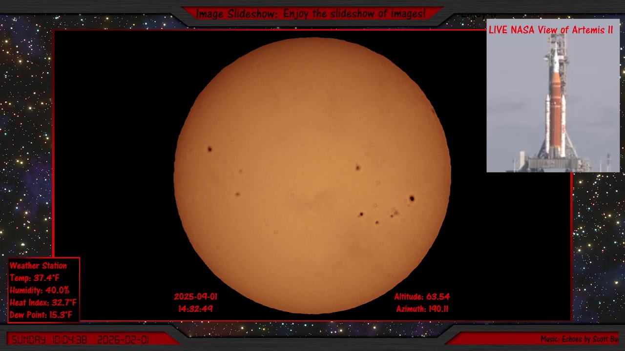 Space Art Slideshow LIVE (Real & AI) | NASA Artemis 2 LIVE Pad Views & Florida Arctic Blast