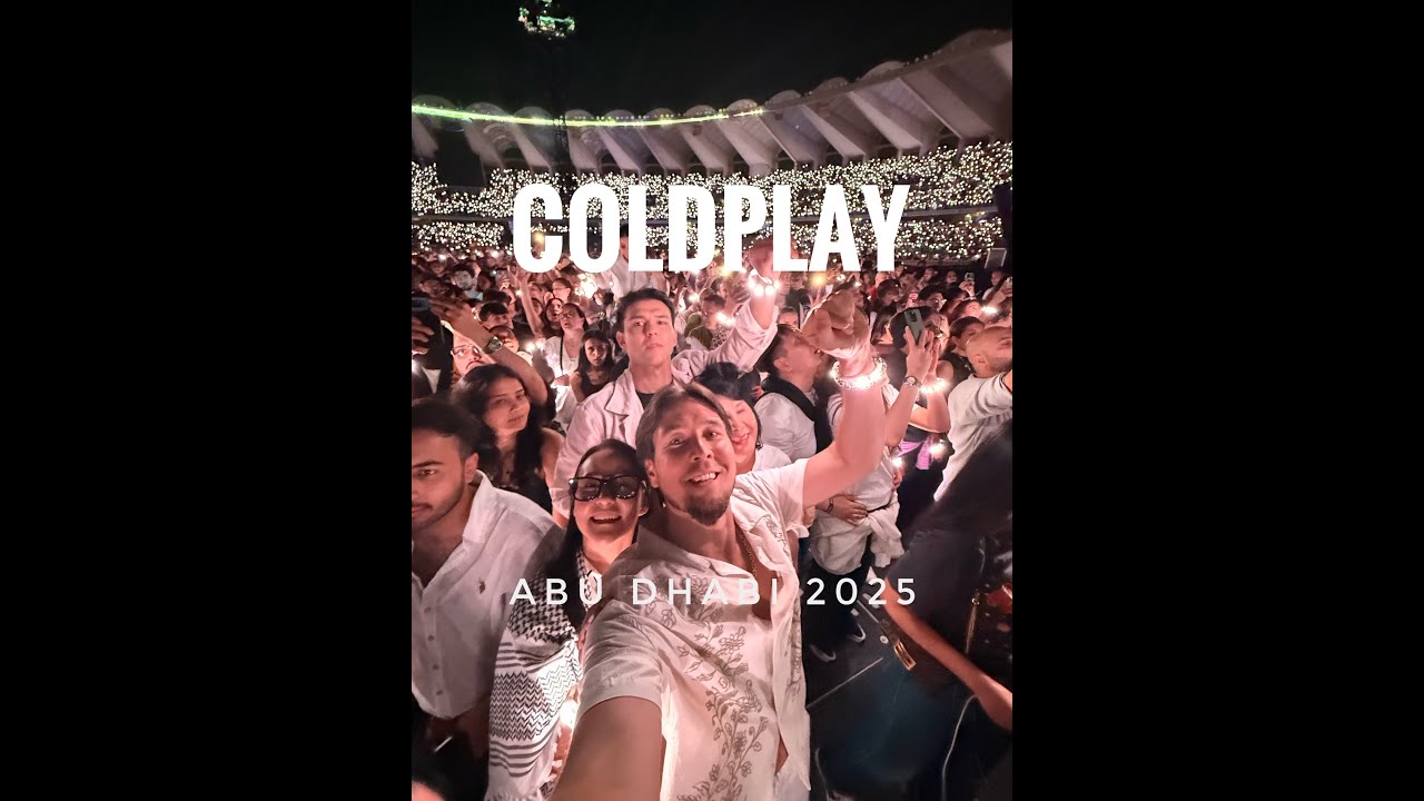 Coldplay Abu Dhabi 2025 Arthur Mauzer Liya Shamsina