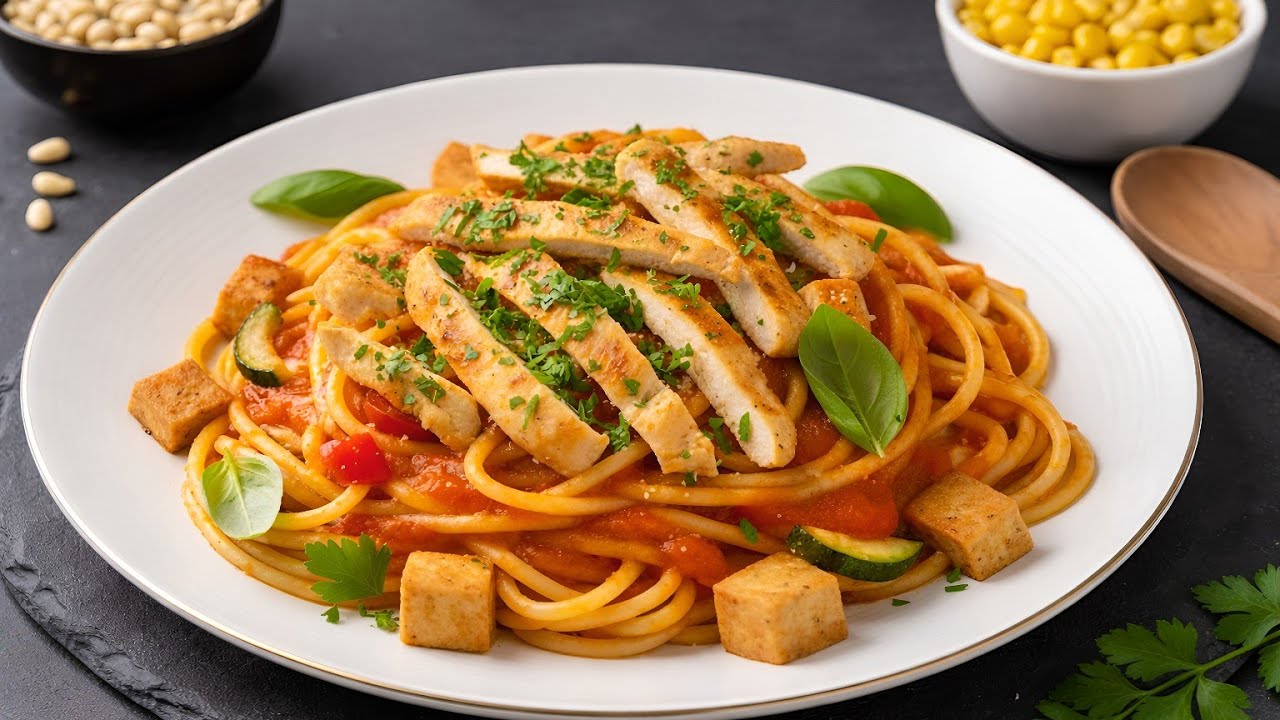 So lecker waren Spaghetti mit Hähnchen noch nie!