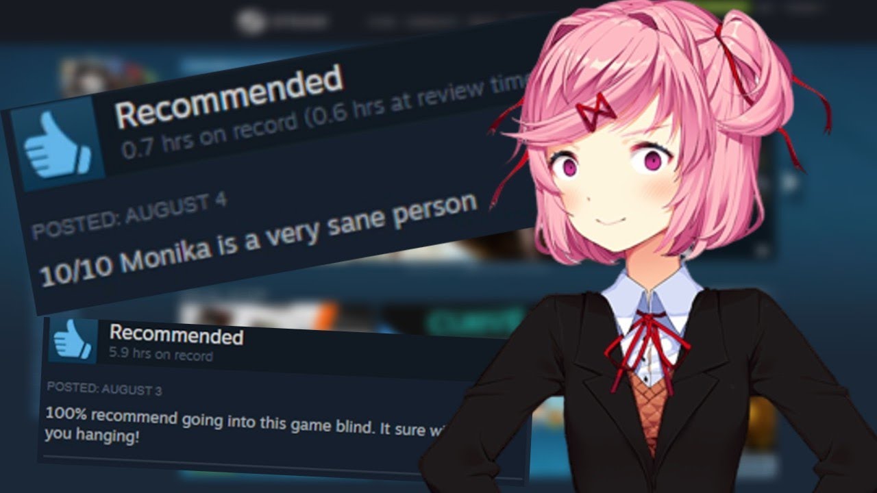 Goofy DDLC Steam Reviews
