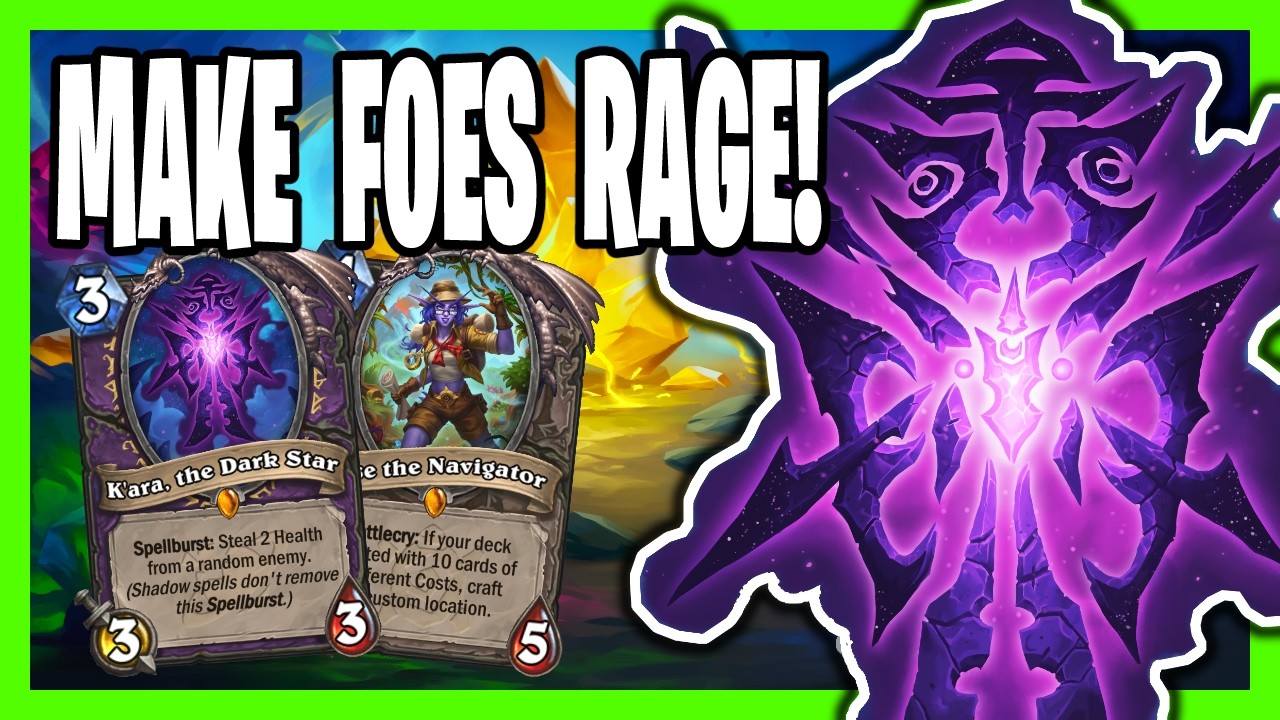 K'ara Warlock DRAINS Opponents AWAY! Lost City Hearthstone Warlock Deck