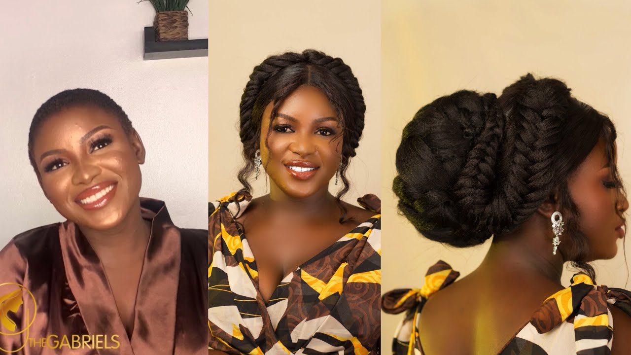 Bridal Hair styles // How to style a wig (into a low bun) for beginners. Bridals S2E5 THEGABRIELS
