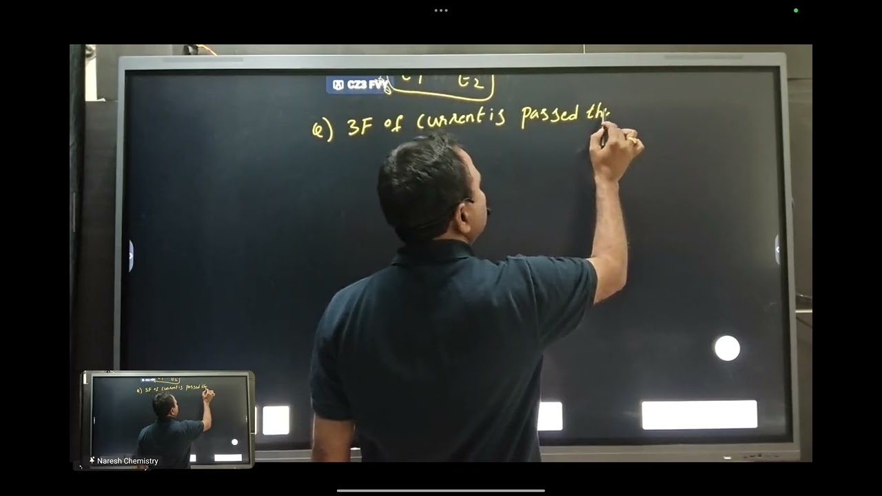 Electrochemistry (Faradays 2nd  law)
