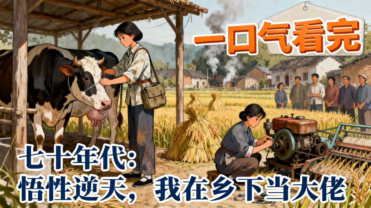 【完结】《七十年代：悟性逆天，我在鄉下當大佬》穿越到七十年代當知青，別人嫌鄉下苦，我卻靠超強悟性把種田、養殖、修農機全玩成神技，帶領全村暴富震驚全縣。#小說#年代文#種田#小說推薦#漫畫