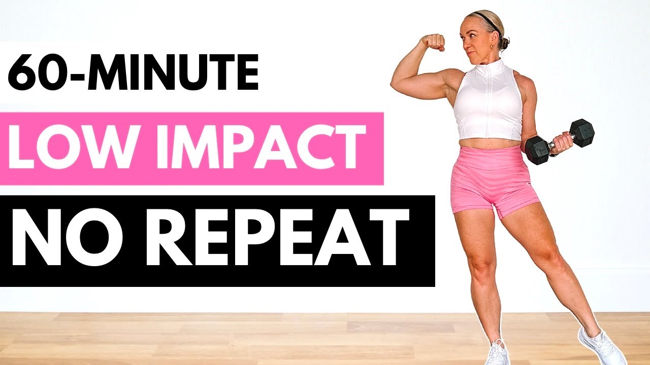 60 MIN NO REPEAT | Strength & Low Impact Cardio Workout
