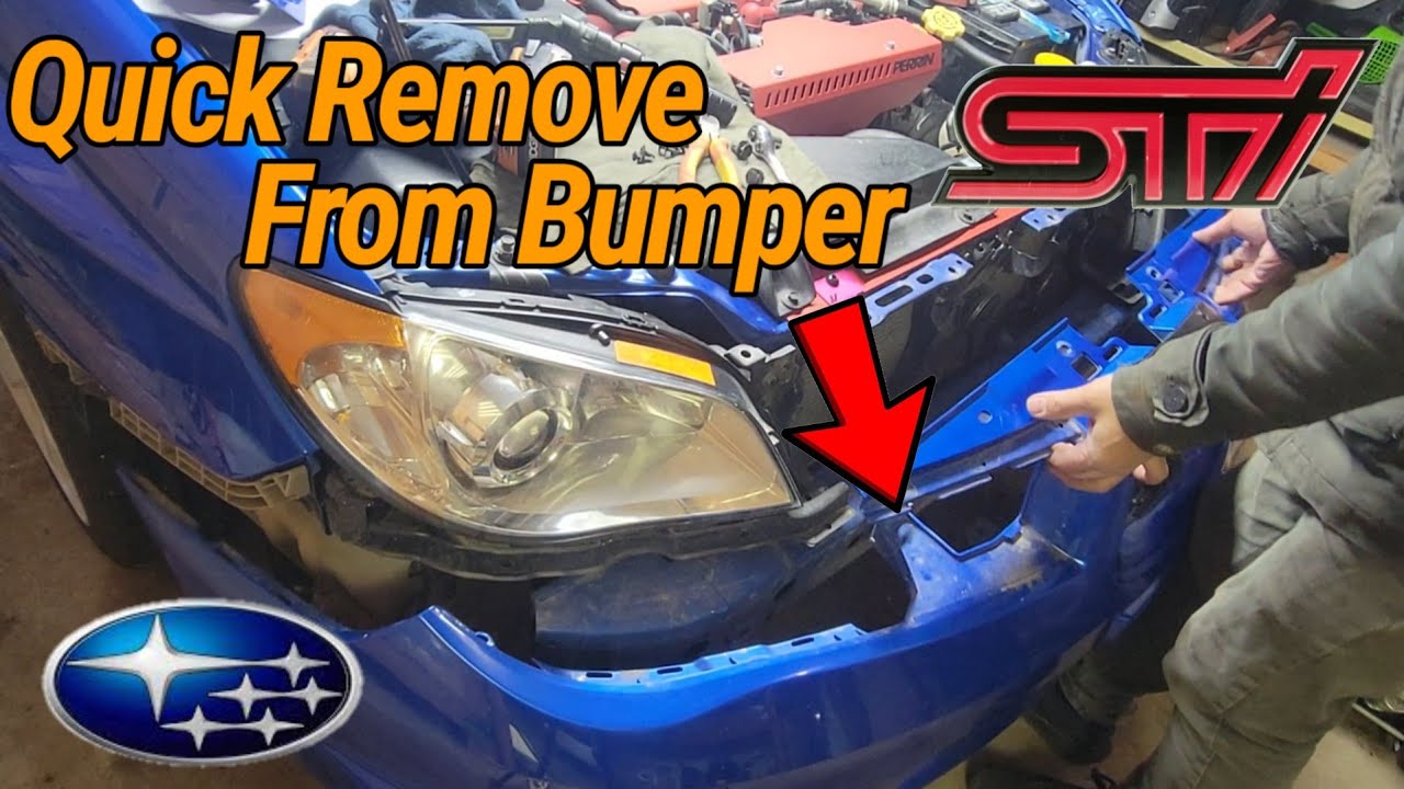 DIY How to Remove Bumper. 2005-07 Subaru Hawkeye Impreza Sti
