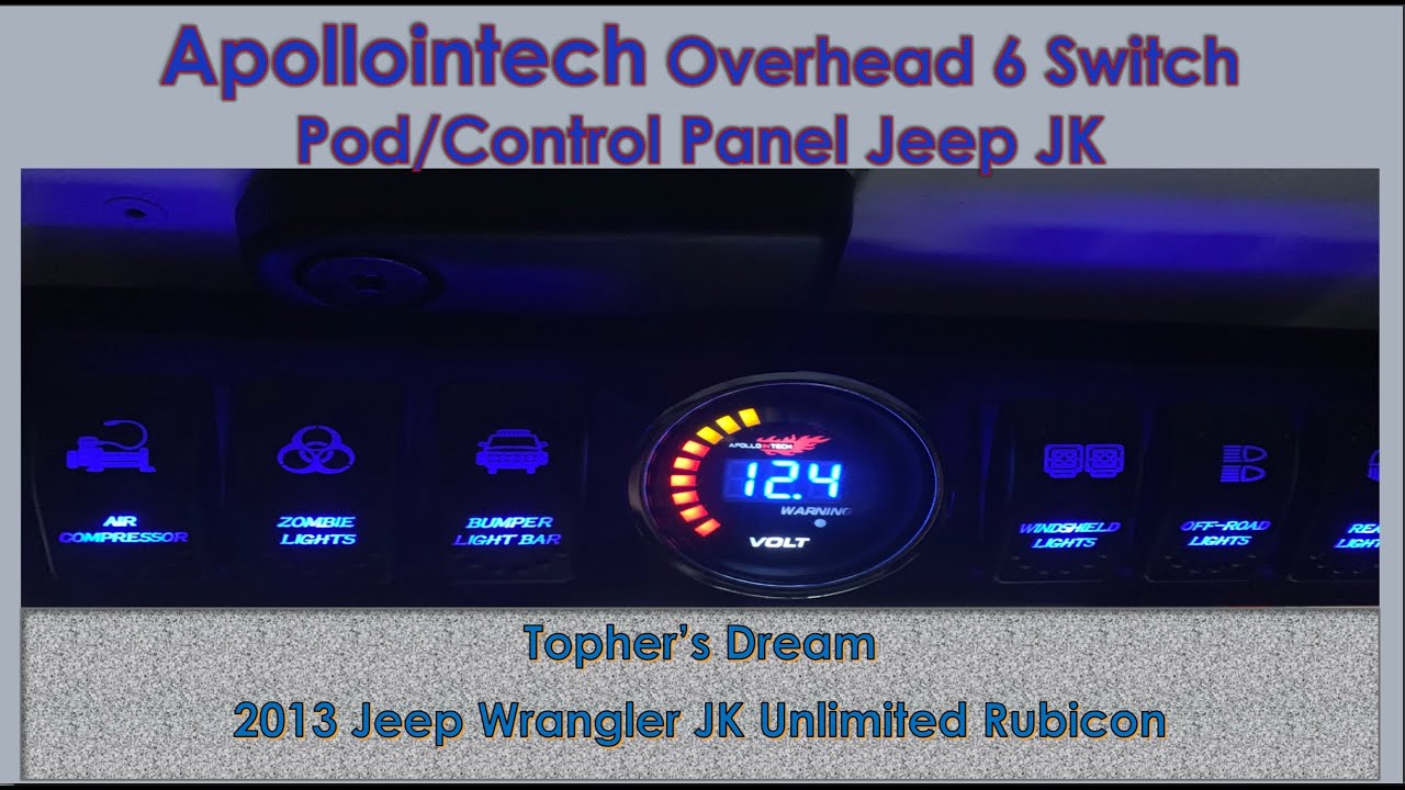 Do I really need an SPod? Jeep JK Install Apollointech Overhead 6-Switch Pod