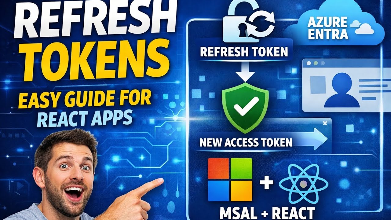 Refresh Tokens Explained 🔄 | Secure React Auth with Azure Entra & MSAL (SPA Guide)