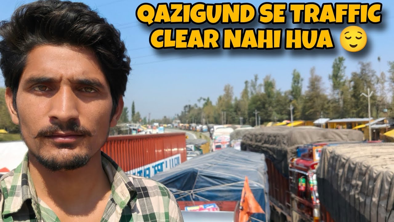 QAZIGUND SE TRAFFIC CLEAR NAHI HUA 😌 || ADMINISTRATION FAIL ...#tracking #nationalhighway 