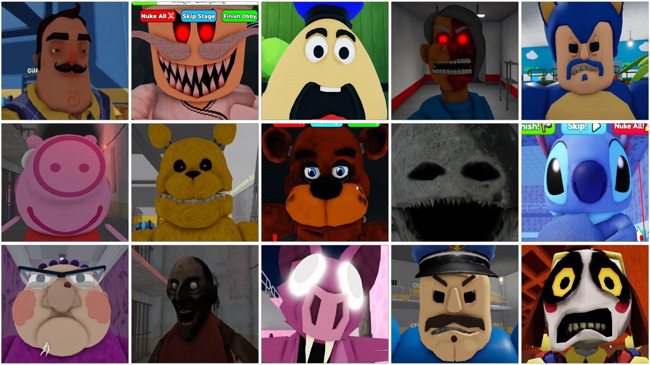 SCARY OBBY ALL JUMPSCARES - Roblox Scary Obby Games
