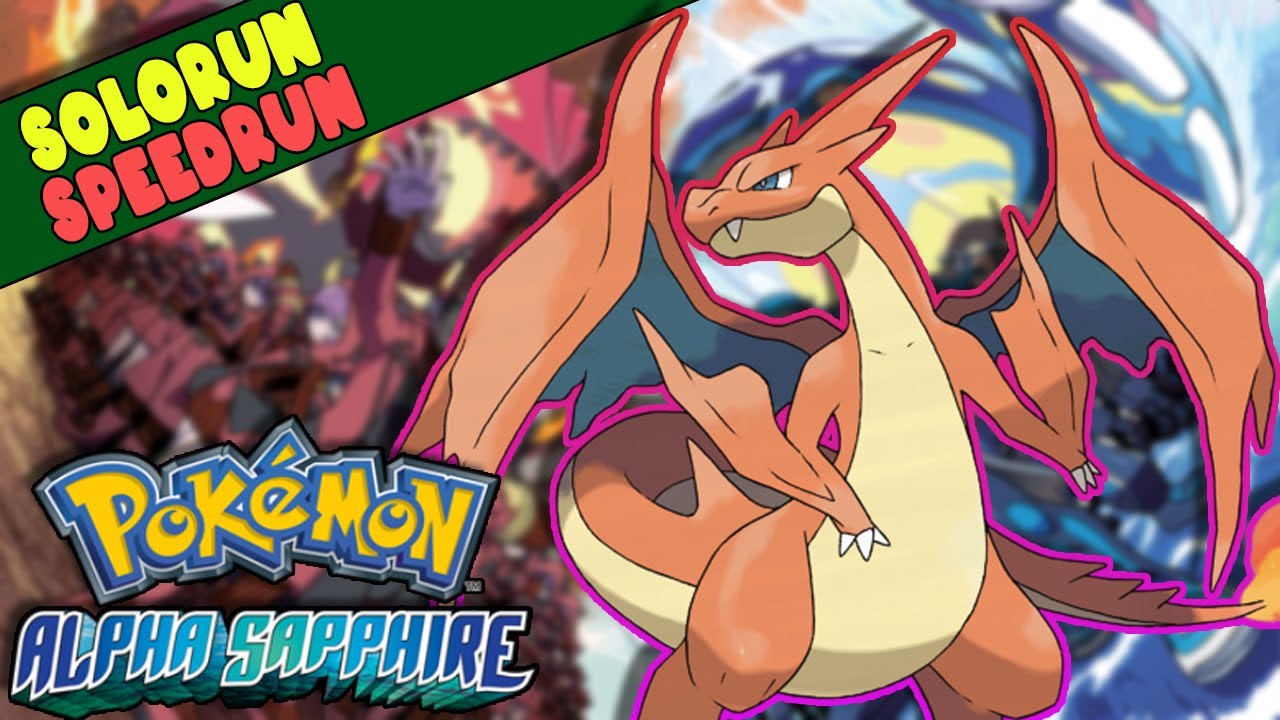 How FAST can Mega Charizard beat Pokemon Alpha Sapphire?? #solorun