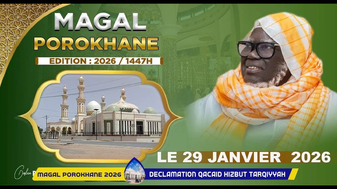 🔴En Direct | MAGAL de Porokhane édition 2026 Déclamation Qaca’id Mbar Qacida Résidence du Khalif