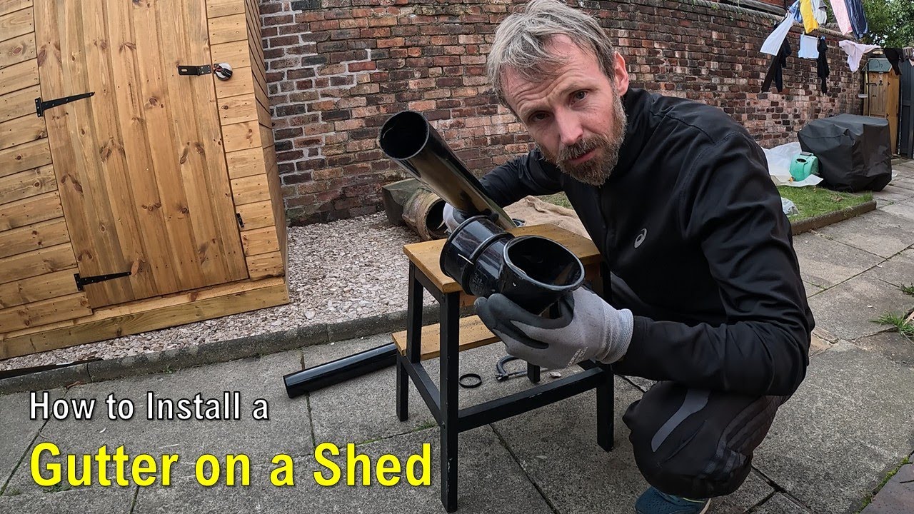 How to Install a Gutter on a Shed