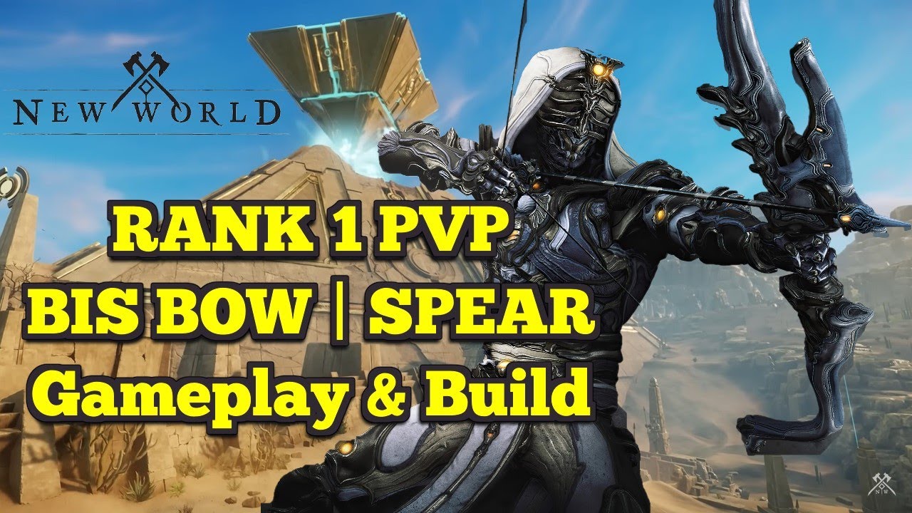 New World Rank 1 Insane PvP Gameplay & Build - BIS Bow / Spear  pt III