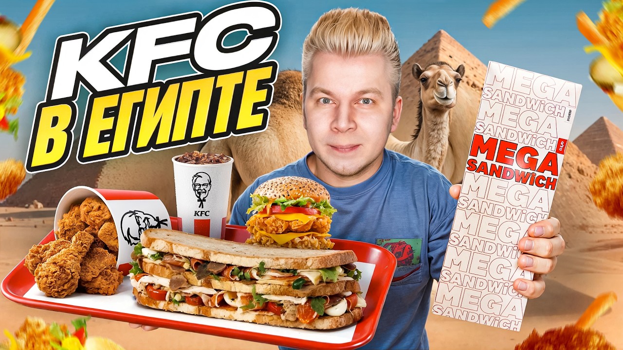 KFC в ЕГИПТЕ / Здесь НЕТ Крылышек! / Самый Бюджетный КФС в мире / ГИГАНТСКИЙ Сэндвич, Рис, ЗИНГЕР
