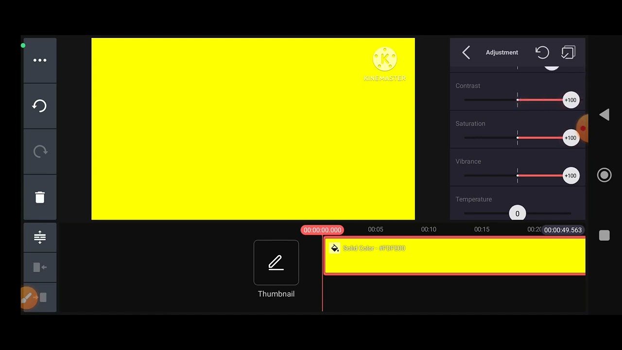 how to create new project KineMaster