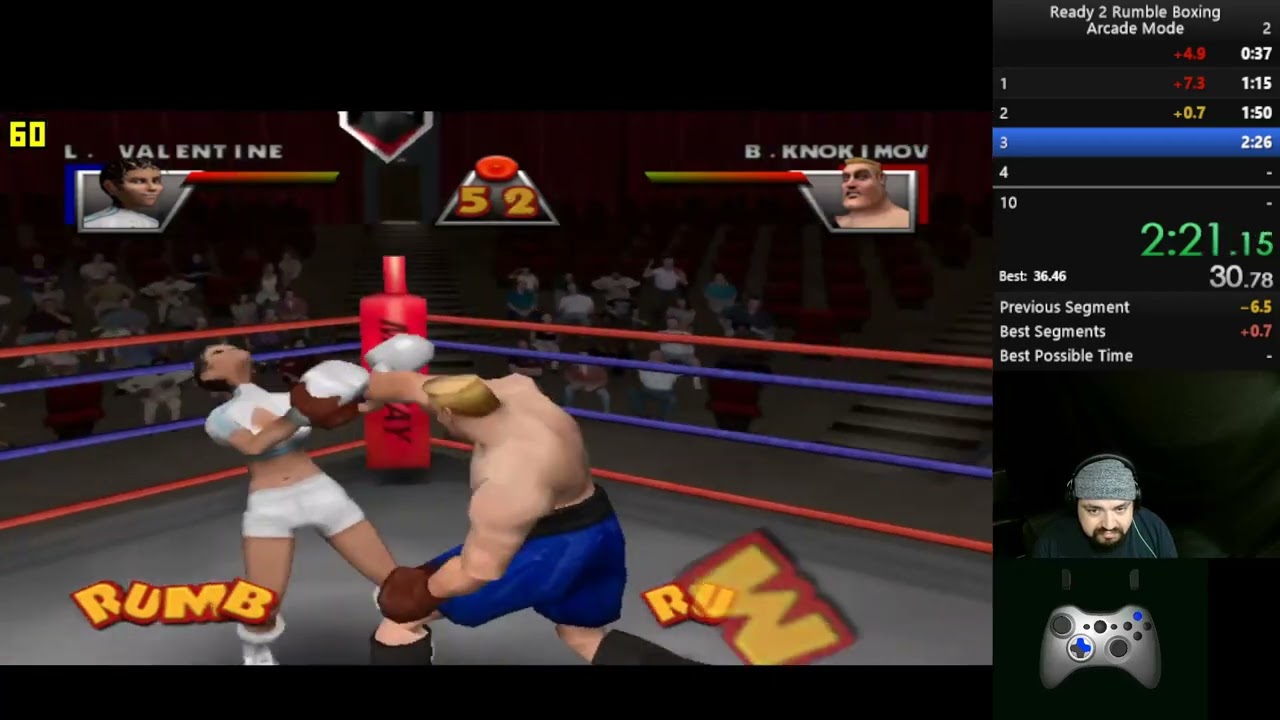 Ready 2 Rumble Boxing (DreamCast) Arcade Mode Speedrun. New Record