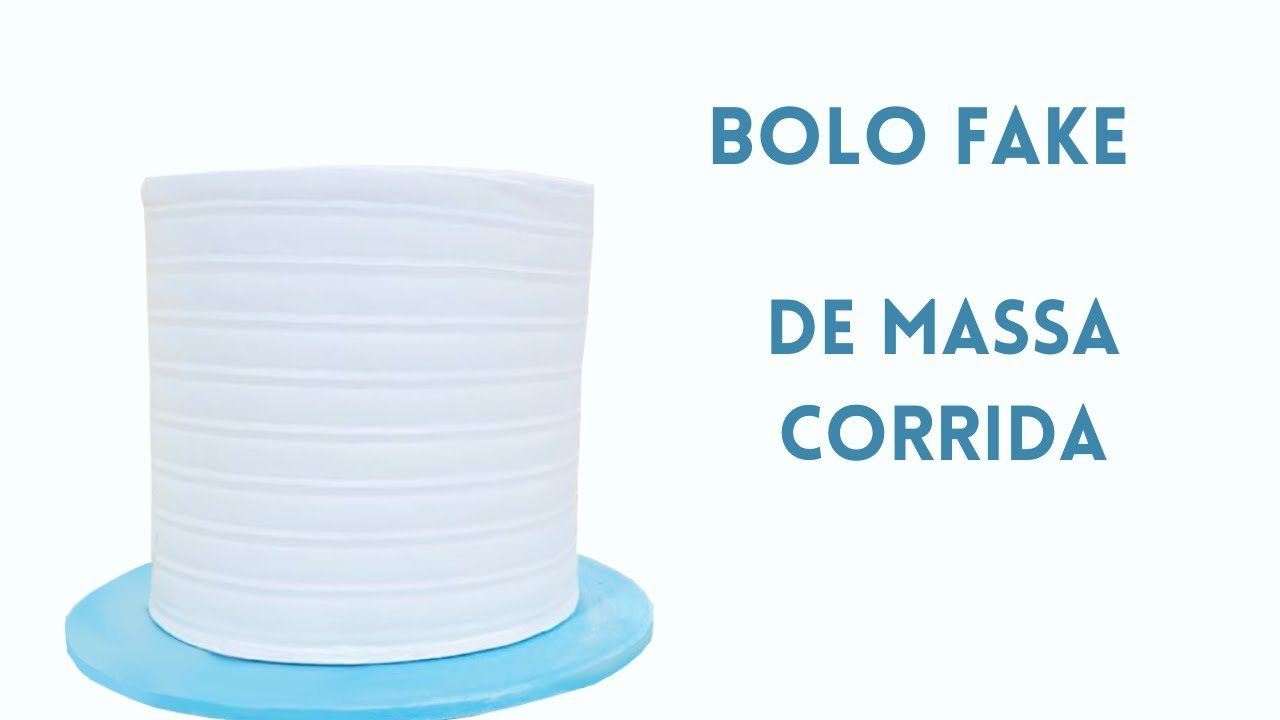 Como fazer bolo fake de massa corrida. ​⁠