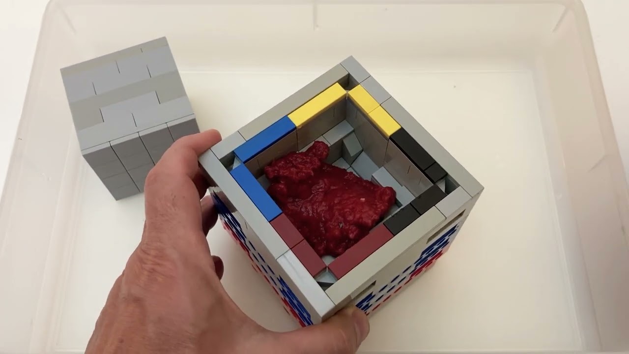 How to Make Sculptural Paper Forms With a Toy Brick Mold