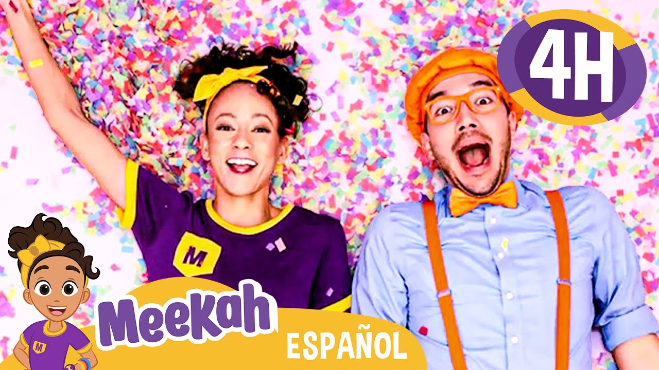 🕝4️⃣h ▸La Fábrica de los colores NYC  💜¡Hola Meekah!💜Amigos de Blippi | Videos educativos | 4 horas