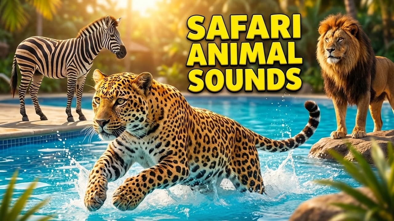Safari Animal Sounds Song | Nursery Rhyme for Kids | Learn Animal Names and Sounds #inmelife