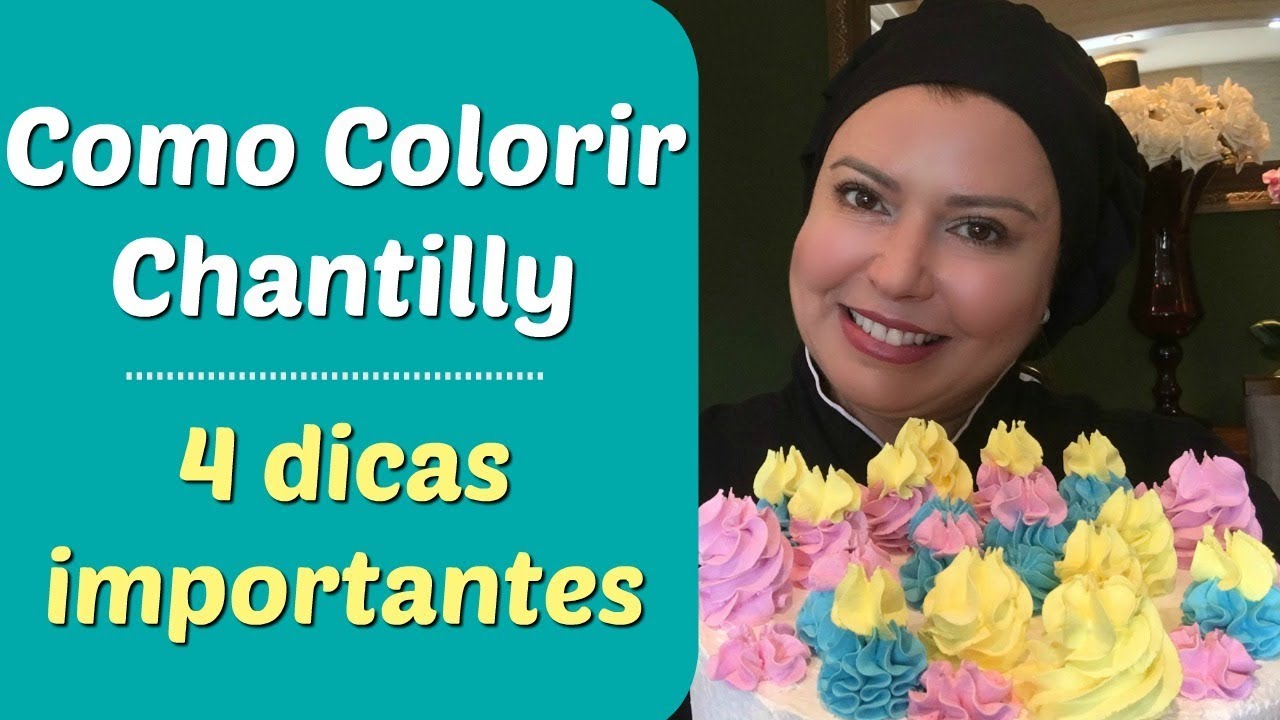 Como Colorir Chantilly - 4 dicas - Confeitaria Online Oficial