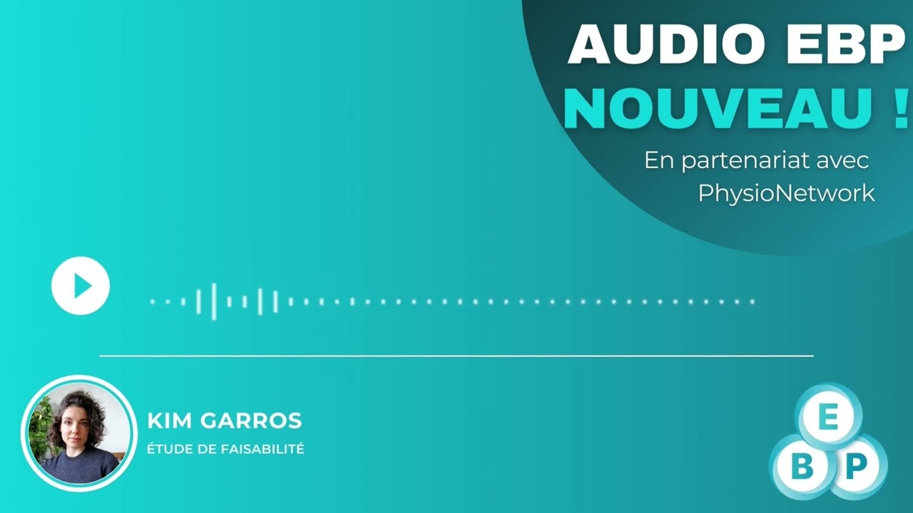 Entrainement par BFR après plastie du ménisque ou du cartilage du genou - Audio EBP
