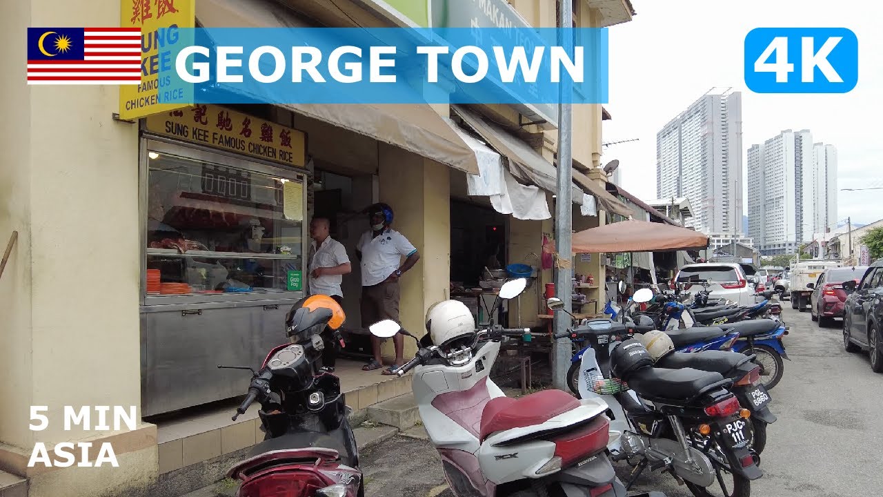🇲🇾 Malaysia - George Town: 5 Minutes Walking Tour - 4K