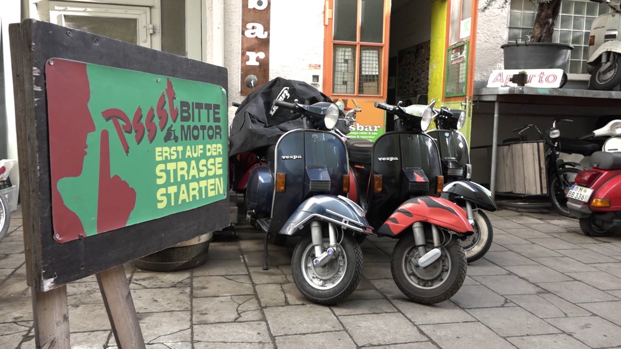 Die Vesbar - ein Paradies für Vespafahrer