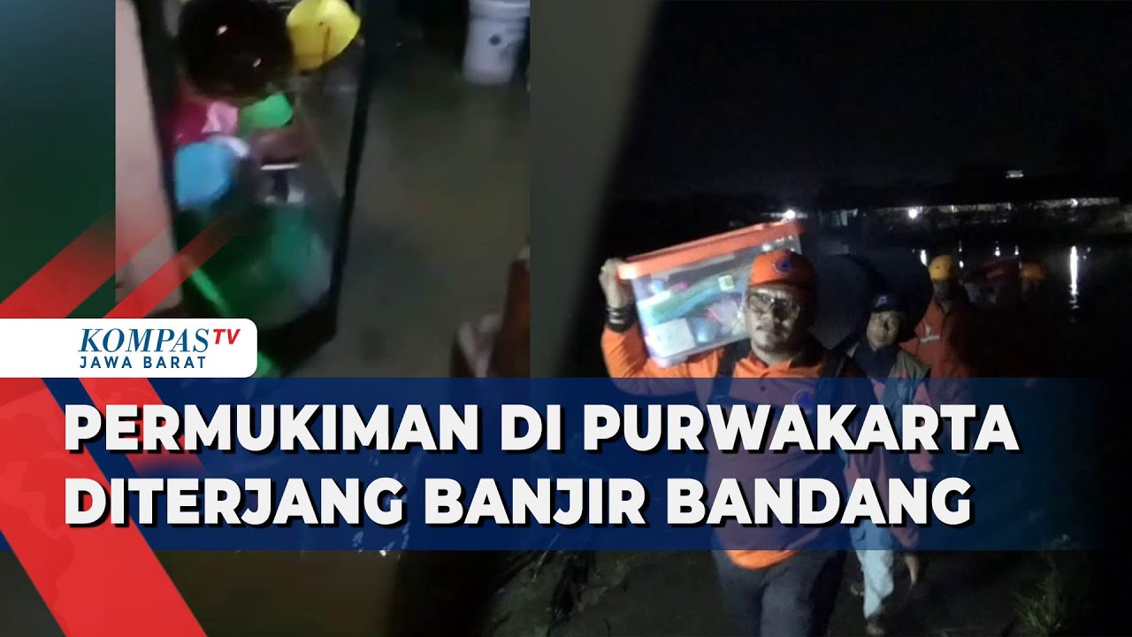 Hujan Lebat, Banjir Bandang Terjang Permukiman & Sawah