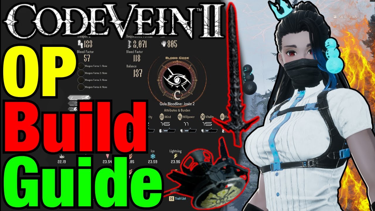 OP STRENGTH BUILD in Code Vein 2 (Two-Handed & Hammers)