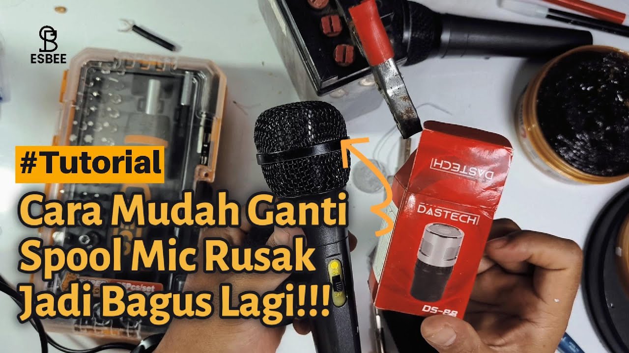 Cara Mudah Ganti Spool Spul Mic Rusak Jadi Bagus Lagi !!!