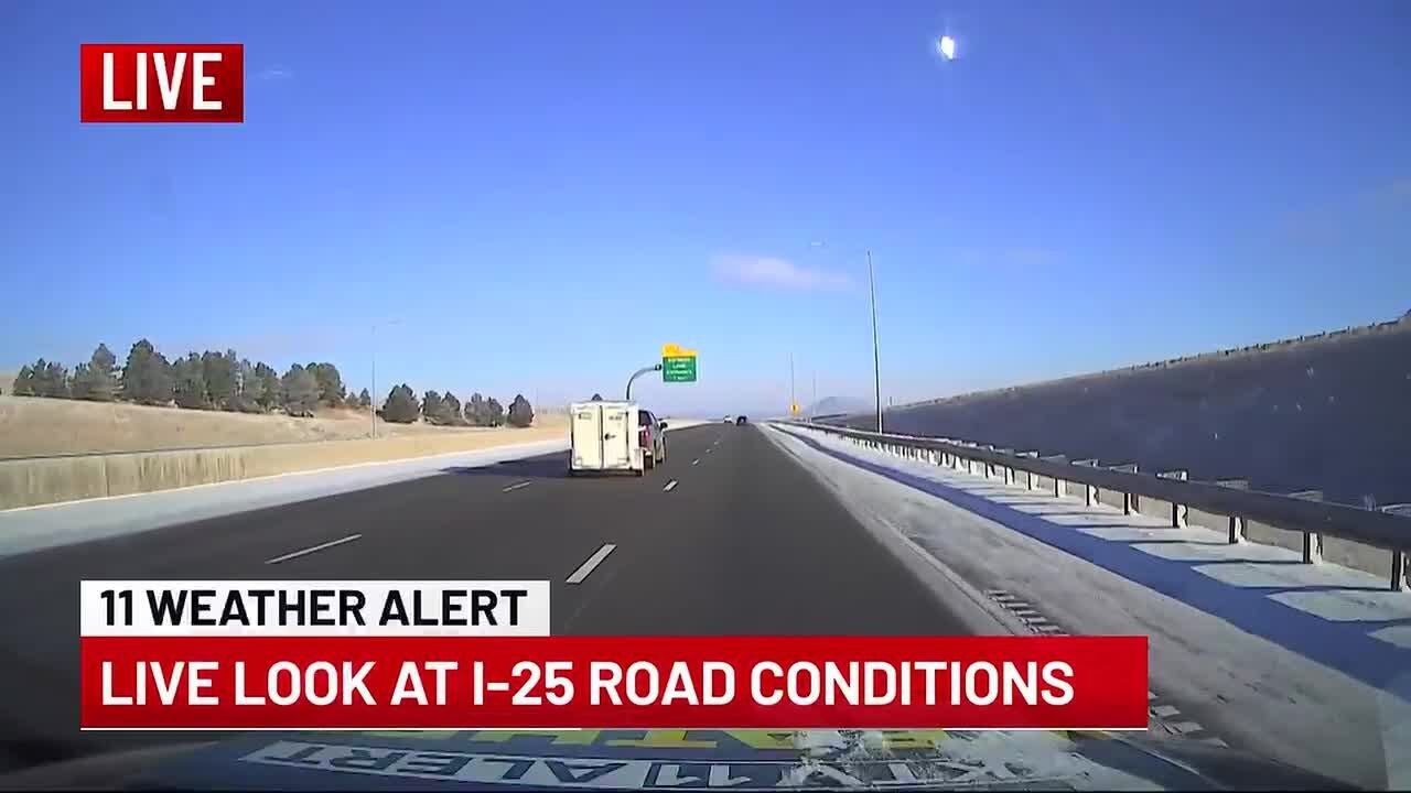 I-25 road conditions for fans traveling to Broncos game