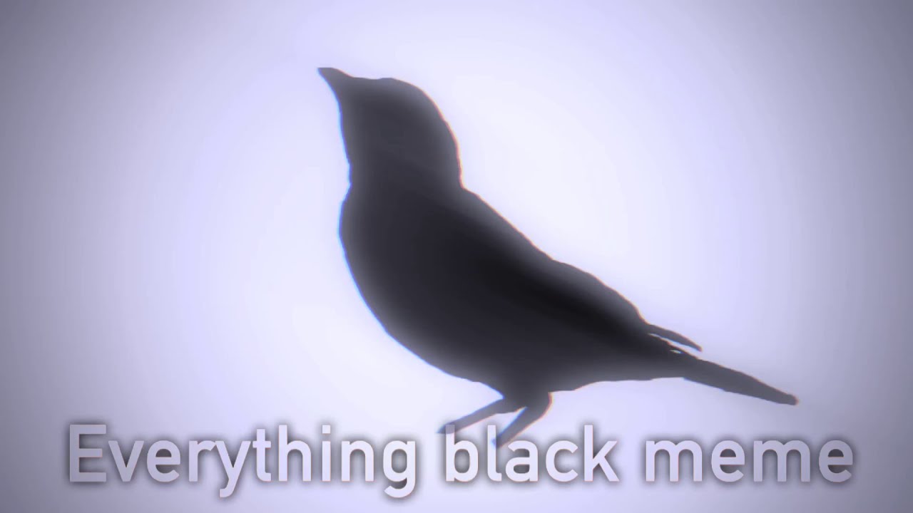Everything black meme - Piggy