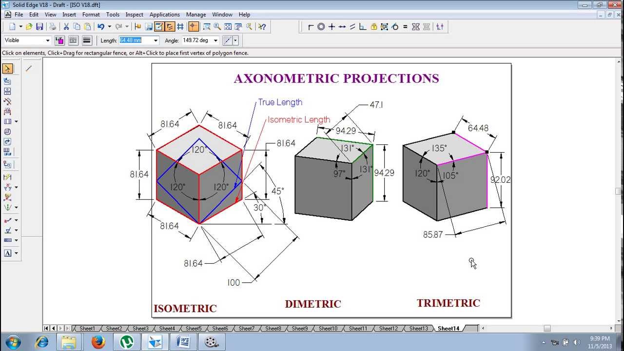 Understanding of Isometric Projection