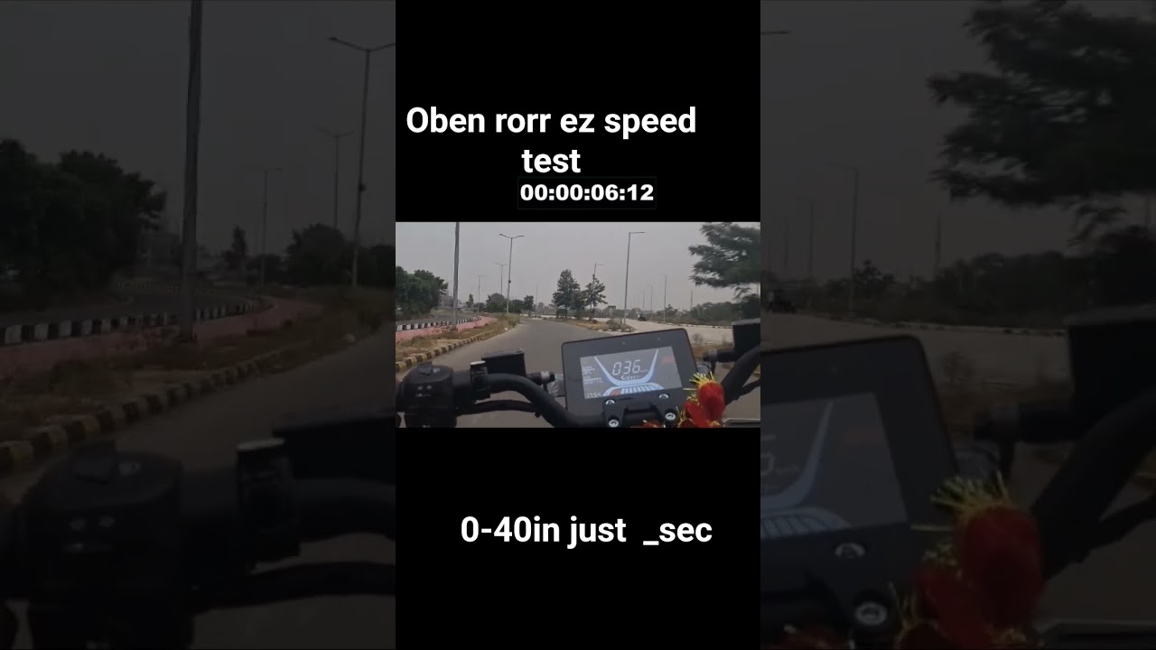 0 to 40 km/h  in few seconds  oben rorr ez electric bike 