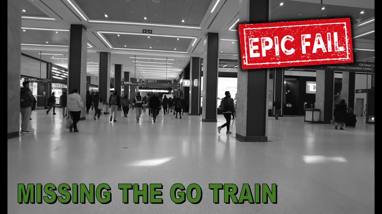 TRANSIT POV WALK FAIL: Missing the GO Train.