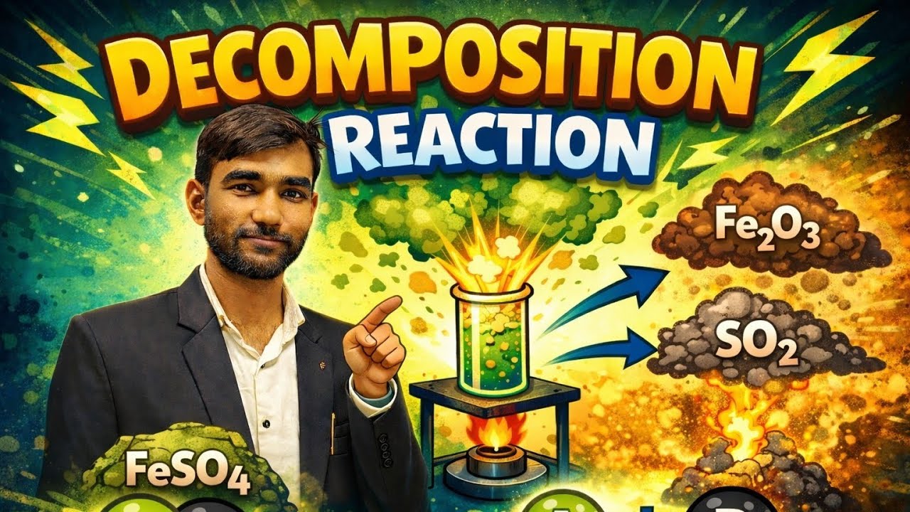 Decomposition reaction class 10 science ncert lecture 3 