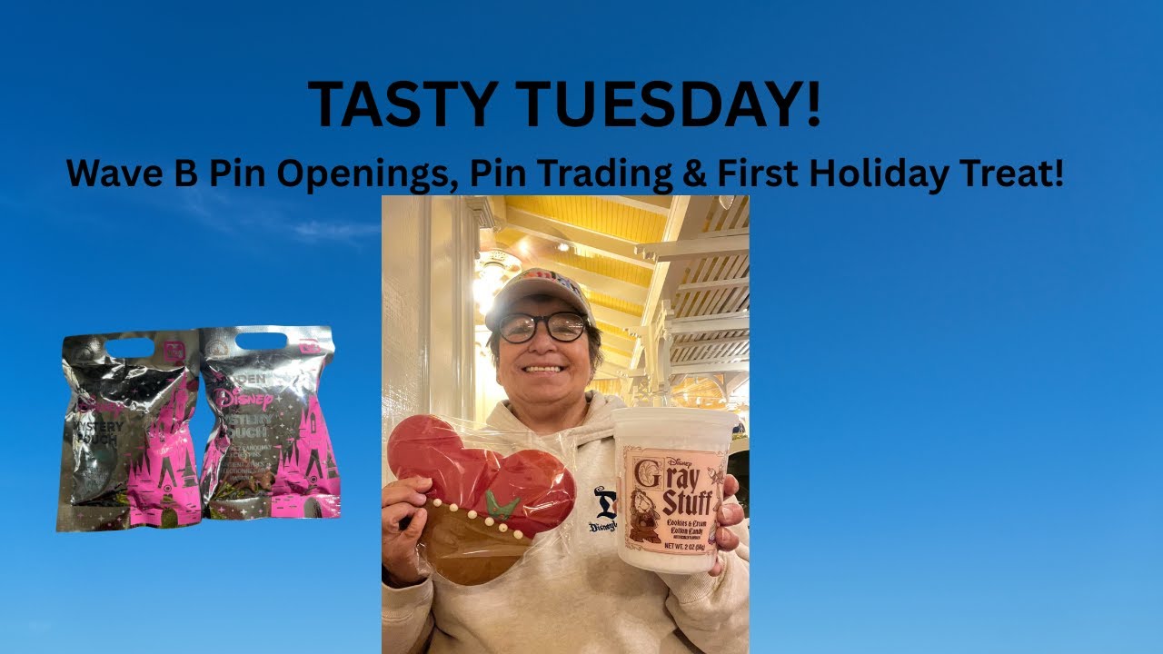 Tasty Tuesday! Wave B Pin Openings, Pin Trading & First Holiday Treat!