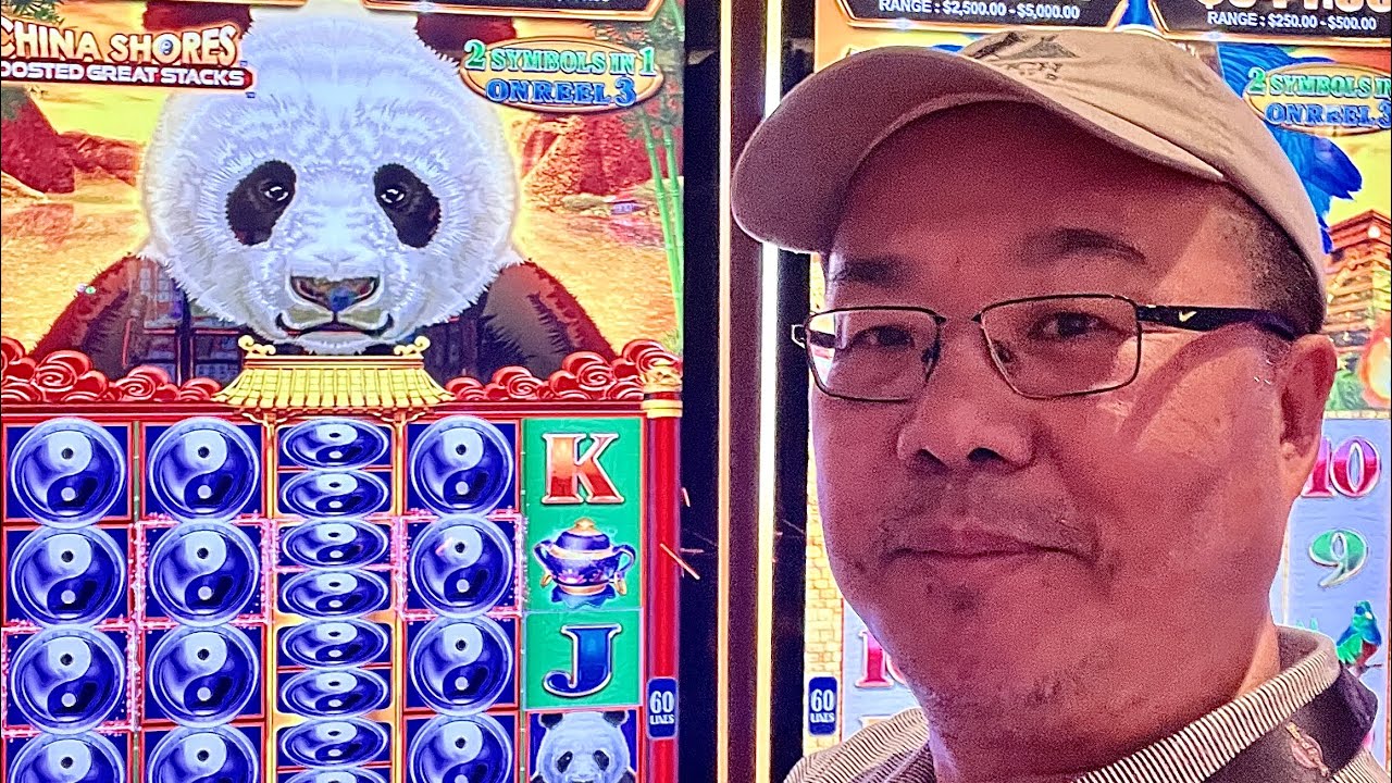 1330 RECORD FREE GAMES! JACKPOT! on CHINA SHORES! 90c Bet!