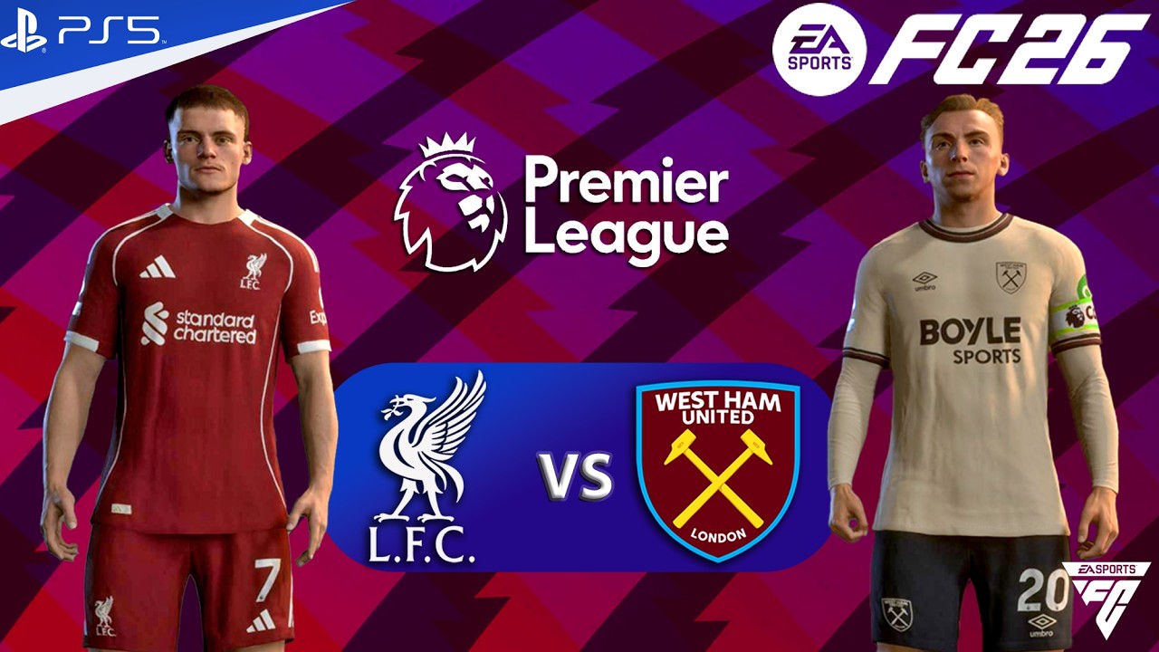 FC 26 - Liverpool vs West Ham united - Premier League 25/26 Match - Authentic Gameplay | PS5™ 4K