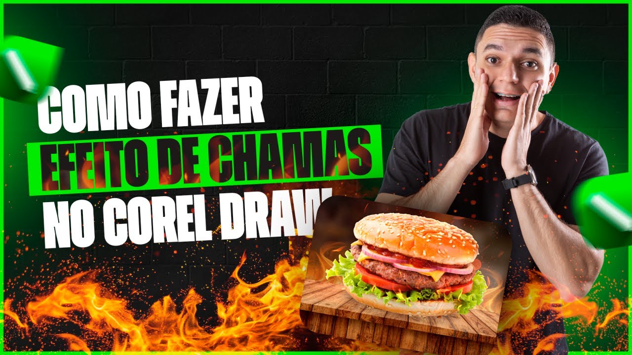 Efeito de Chamas no Corel Draw, É POSSÍVEL?