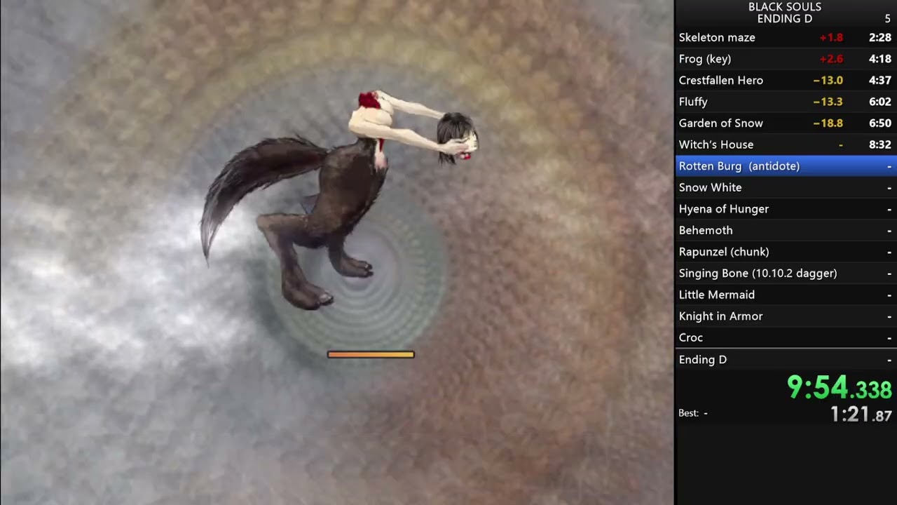 BLACK SOULS Ending D speedrun (30:46.598)