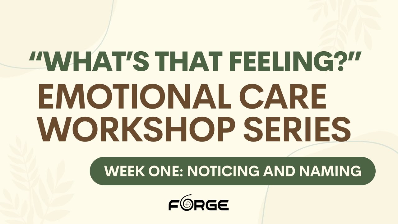 What’s that feeling? Emotional Care Workshop Series: Noticing and Naming